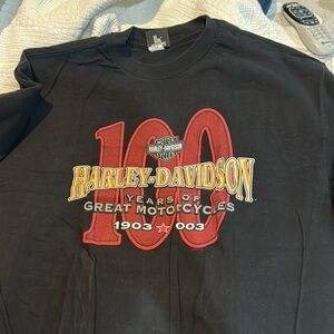 Harley Davidson black short sleeved tee